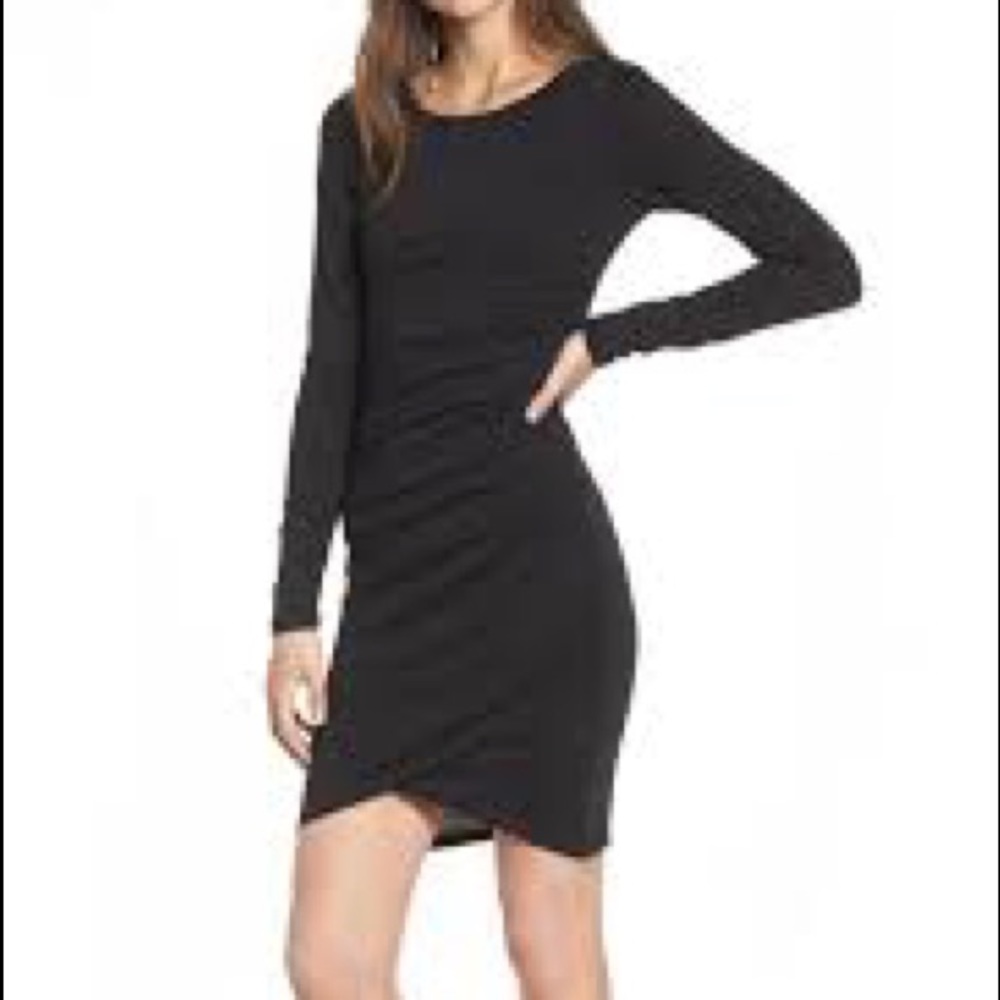 Leith Long Sleeve Ruched Dress